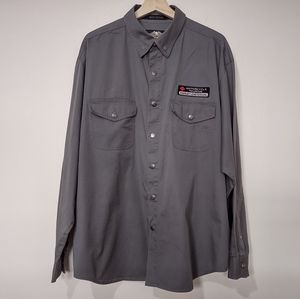 Harley Davidson Motorcycle Touring Black Wolf Embroidery Design Shirt